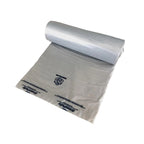 GreenPolly 33 Gallon Slim Jim Liner – Clear Commercial Durable Trash Bags, 100% Recycled Plastic, 100 Count